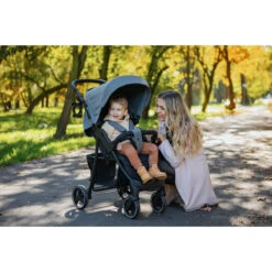 4Baby Rapid XXIII Grey Melange Wandelwagen -Baby Kinderwagen Serie Winkel 4baby rapid xxiii wandelwagen sfeer 3