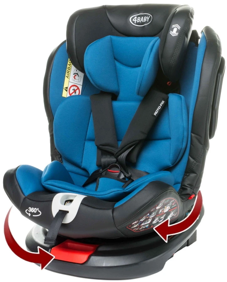 4Baby Roto-Fix Blue 360º 0-36 Kg Isofix Autostoel 2 4Baby Roto-Fix Blue 360º 0-36 Kg Isofix Autostoel