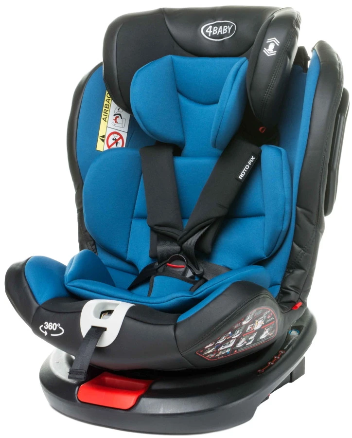 4Baby Roto-Fix Blue 360º 0-36 Kg Isofix Autostoel 3 4Baby Roto-Fix Blue 360º 0-36 Kg Isofix Autostoel - Afbeelding 2