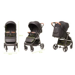 4Baby Stinger XXIII Black Wandelwagen -Baby Kinderwagen Serie Winkel 4baby stinger xxiii black wandelwagen 12