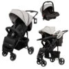 Babygo Basket Grey Melange Wandelwagen Incl. Autostoel 64012 -Baby Kinderwagen Serie Winkel Babygo Basket Grey Melange Wandelwagen Incl. Autostoel 64012