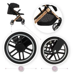 Momi Estelle Black Wandelwagen WOSP00003 -Baby Kinderwagen Serie Winkel Momi Estelle Black Wandelwagen WOSP00003 9