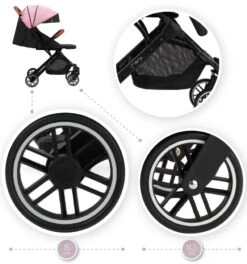 Momi Estelle Pink Wandelwagen WOSP00004 21 Momi Estelle Pink Wandelwagen WOSP00004 -Baby Kinderwagen Serie Winkel Momi Estelle Pink Wandelwagen WOSP00004 8