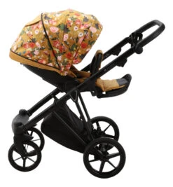 Adamex Porto Flowers Ochre 2-in-1 Kinderwagen FL-3 -Baby Kinderwagen Serie Winkel adamex porto flowers ochre 2 in 1 kinderwagen fl 3 3