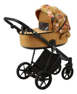 Adamex Porto Flowers Ochre 2-in-1 Kinderwagen FL-3 -Baby Kinderwagen Serie Winkel adamex porto flowers ochre 2 in 1 kinderwagen fl 3 5