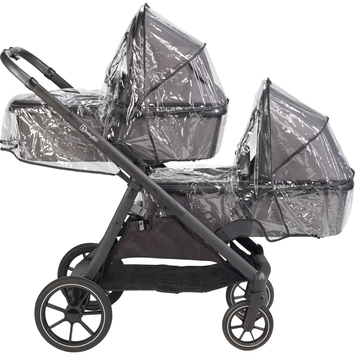 Babygo Duo Grey Tandem Kinderwagen 7801 16 Babygo Duo Grey Tandem Kinderwagen 7801 - Afbeelding 15
