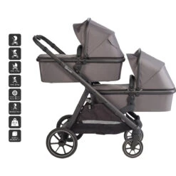 Babygo Duo Grey Tandem Kinderwagen 7801 36 Babygo Duo Grey Tandem Kinderwagen 7801 -Baby Kinderwagen Serie Winkel babygo duo grey tandem kinderwagen 7801 16 1