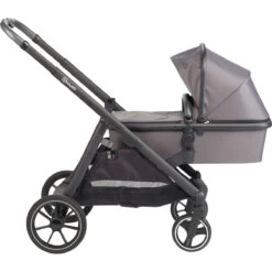Babygo Duo Mega Grey Tandem Kinderwagen Incl. 2 Autostoelen 78001 -Baby Kinderwagen Serie Winkel babygo duo grey tandem kinderwagen 7801 2