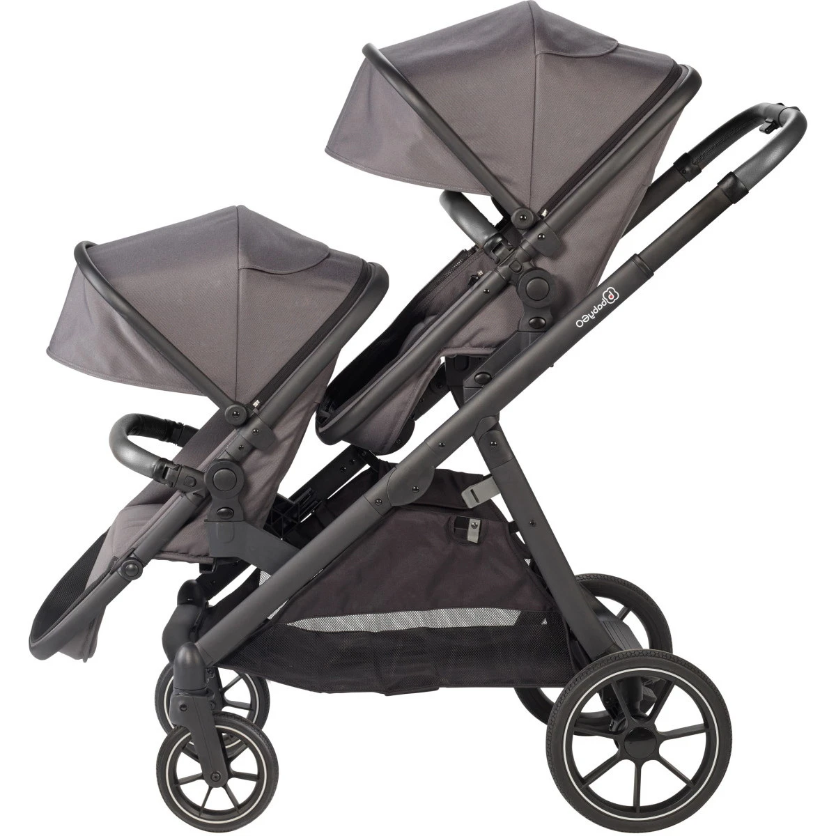 Babygo Duo Grey Tandem Kinderwagen 7801 9 Babygo Duo Grey Tandem Kinderwagen 7801 - Afbeelding 8