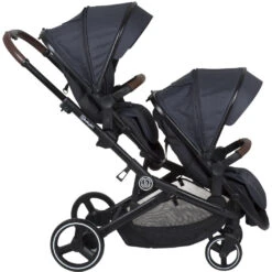 Babygo Twinner Grey Tandem Duowagen Incl. 2 Autostoelen -Baby Kinderwagen Serie Winkel babygo twinner tandem duowagen 20 2 1