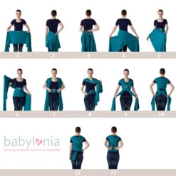 Babylonia Tricot-Slen Organic Sierra Brown Draagdoek BDDTS_1_903 -Baby Kinderwagen Serie Winkel babylonia knoopwijze 10 1