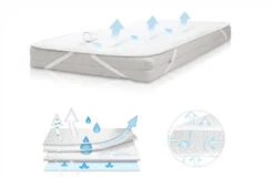 Babymatex AeroLine Oxi Proof 35x75 Cm Matrasbeschermer TB0325_01 -Baby Kinderwagen Serie Winkel babymatex oxi proof 70x140 cm matrasbeschermer tb0330 01 2