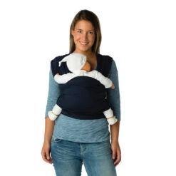 Babylonia Tricot-Slen Bamboo Khaki Green Draagdoek BDDTSB_1_707 -Baby Kinderwagen Serie Winkel bddts position 02 lr 1