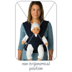 Babylonia Tricot-Slen Organic Sierra Brown Draagdoek BDDTS_1_903 -Baby Kinderwagen Serie Winkel bddts position 04 lr