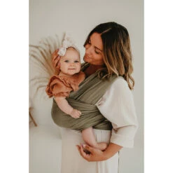 Babylonia Tricot-Slen Bamboo Khaki Green Draagdoek BDDTSB_1_707 -Baby Kinderwagen Serie Winkel bddtsb 707 01 lr