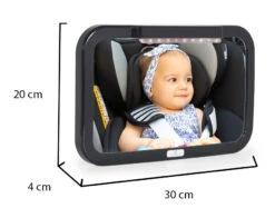 Cangaroo Autospiegel Met LED Licht 109396 -Baby Kinderwagen Serie Winkel cangaroo autospiegel met led licht 109396 9