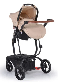 Cangaroo Ellada Beige 3-in-1 Combi Kinderwagen Incl. Autostoel -Baby Kinderwagen Serie Winkel cangaroo ellada beige 3 in 1 kinderwagen incl. autostoel 15