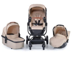 Cangaroo Ellada Beige 3-in-1 Combi Kinderwagen Incl. Autostoel -Baby Kinderwagen Serie Winkel cangaroo ellada beige 3 in 1 kinderwagen incl. autostoel 18