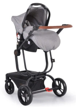 Cangaroo Ellada Grey 3-in-1 Combi Kinderwagen Incl. Autostoel -Baby Kinderwagen Serie Winkel cangaroo ellada grey 3 in 1 kinderwagen incl. autostoel 14