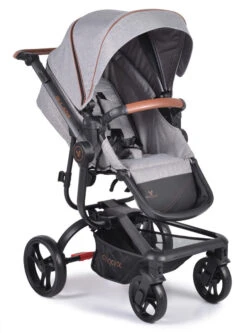 Cangaroo Ellada Grey 3-in-1 Combi Kinderwagen Incl. Autostoel -Baby Kinderwagen Serie Winkel cangaroo ellada grey 3 in 1 kinderwagen incl. autostoel 6