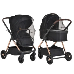 Cangaroo Empire Black 3-in-1 Kinderwagen Incl. Autostoel -Baby Kinderwagen Serie Winkel cangaroo empire black 3 in 1 kinderwagen incl. autostoel 10