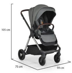 Cangaroo Empire Dark Grey 3-in-1 Kinderwagen Incl. Autostoel -Baby Kinderwagen Serie Winkel cangaroo empire dark grey 3 in 1 kinderwagen incl. autostoel 20
