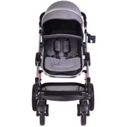 Cangaroo Gala Dark Grey/Silver 3-in-1 Combi Kinderwagen Incl. Autostoel. -Baby Kinderwagen Serie Winkel cangaroo gala dark grey silver 2 in 1 combi kinderwagen incl tas 6 1 1 1