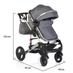 Cangaroo Gala Premium Panther 3-in-1 Combi Kinderwagen Incl. Autostoel -Baby Kinderwagen Serie Winkel cangaroo gala premium panther 2