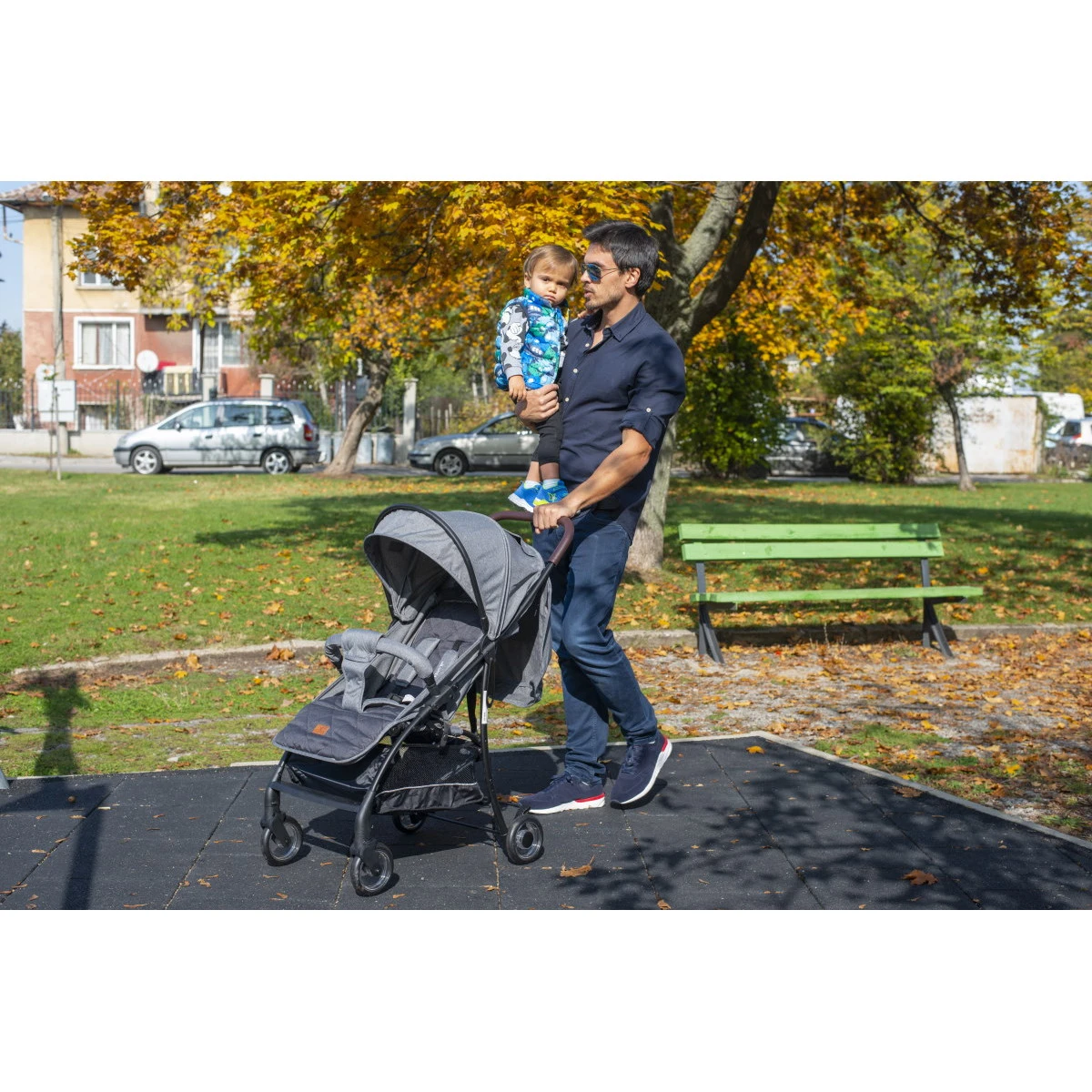 Cangaroo London Grey Wandelwagen 5581 16 Cangaroo London Grey Wandelwagen 5581 - Afbeelding 14