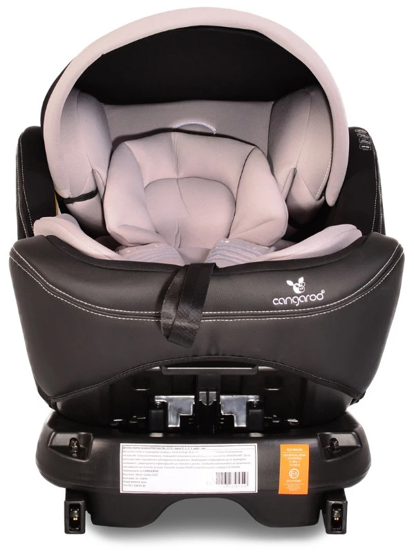 Cangaroo Pilot Black Leather SPS Isofix 360° 0-36 Kg Autostoel Met Zonnekap 9 Cangaroo Pilot Black Leather SPS Isofix 360° 0-36 Kg Autostoel Met Zonnekap - Afbeelding 7
