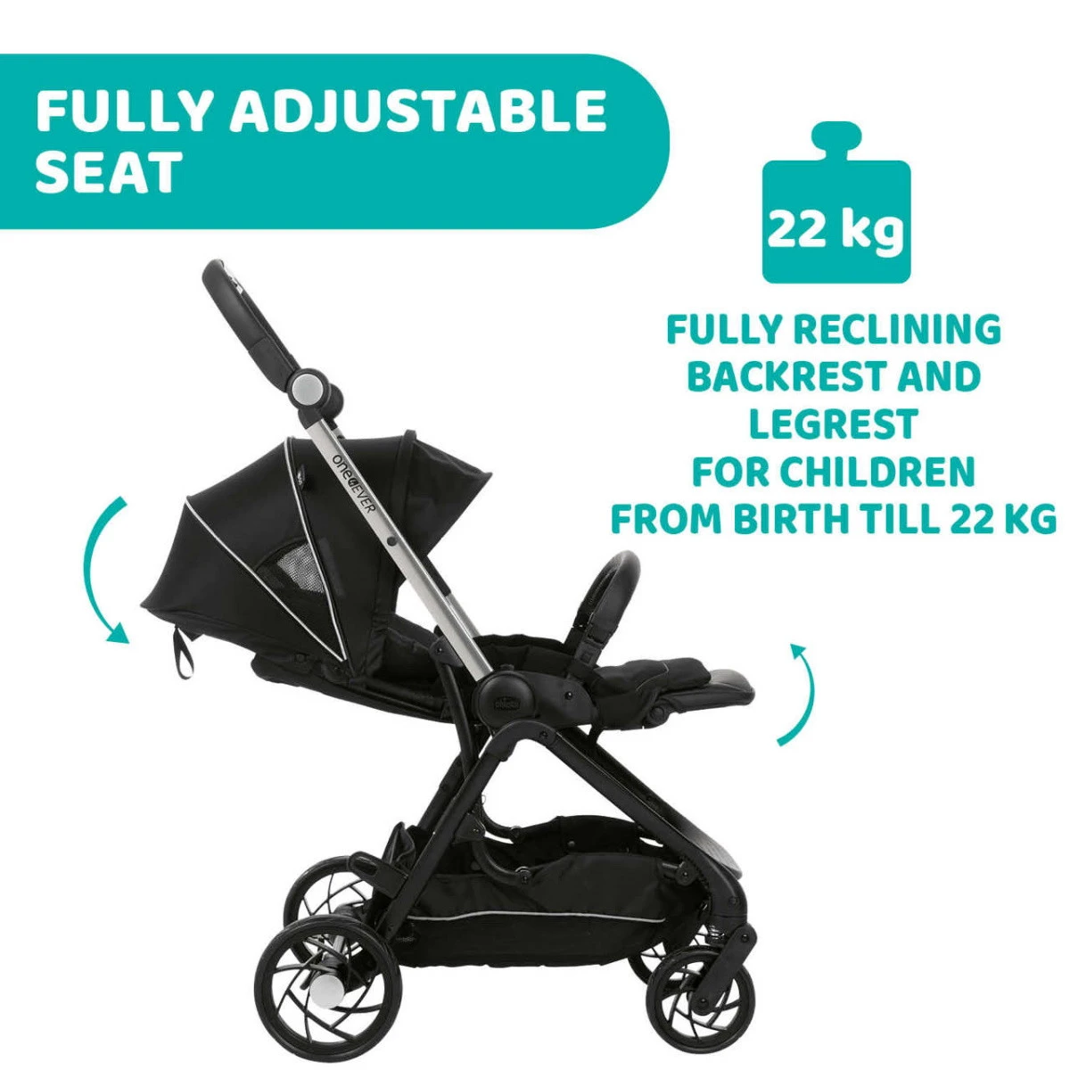 Chicco One4Ever Pirate Black Meegroei Wandelwagen 607988142 13 Chicco One4Ever Pirate Black Meegroei Wandelwagen 607988142 - Afbeelding 11