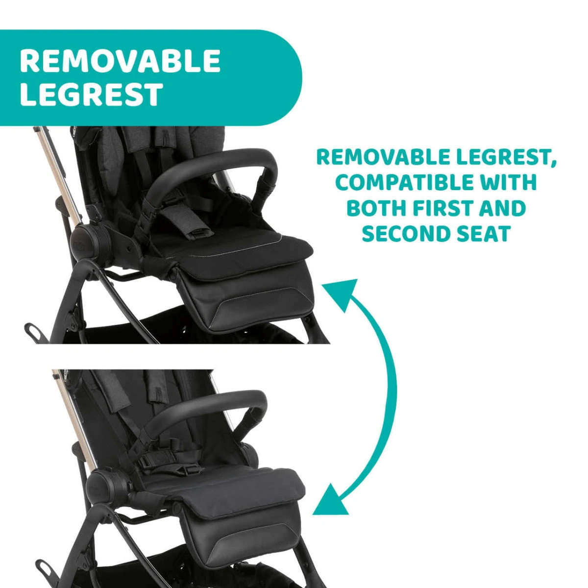 Chicco One4Ever Green Gem Meegroei Wandelwagen 707988192 15 Chicco One4Ever Green Gem Meegroei Wandelwagen 707988192 - Afbeelding 13