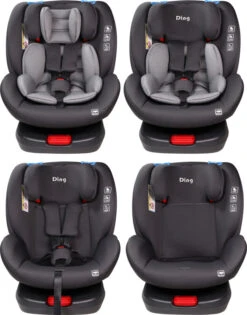 Ding Cruz Dark Grey 360° Isofix Autostoel 0-36kg DI-101920 -Baby Kinderwagen Serie Winkel di 101920 ding cruz dark grey 4options