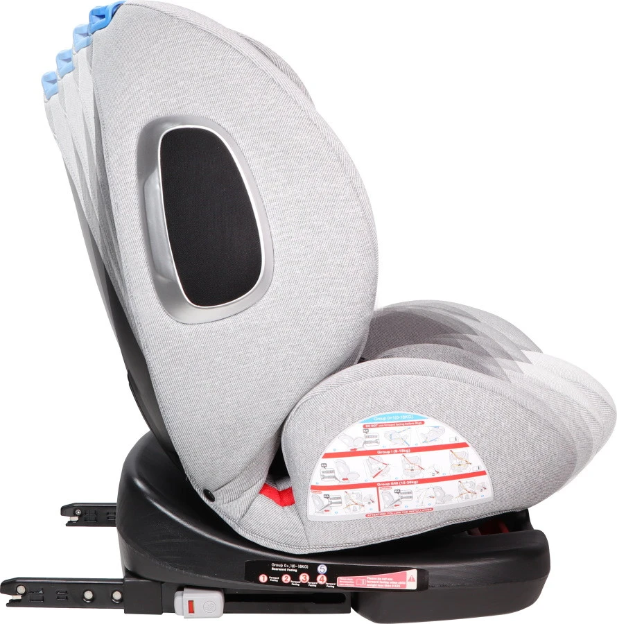 Ding Cruz Light Grey 360° Isofix Autostoel 0-36kg DI-101921 4 Ding Cruz Light Grey 360° Isofix Autostoel 0-36kg DI-101921 - Afbeelding 2