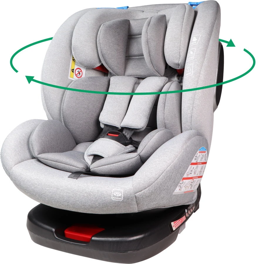 Ding Cruz Light Grey 360° Isofix Autostoel 0-36kg DI-101921 3 Ding Cruz Light Grey 360° Isofix Autostoel 0-36kg DI-101921