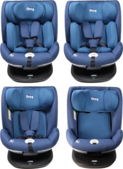 Ding Mace Blue 360° I-Size Autostoel 0-36kg DI-111919 -Baby Kinderwagen Serie Winkel di 111919 ding mace blue 05