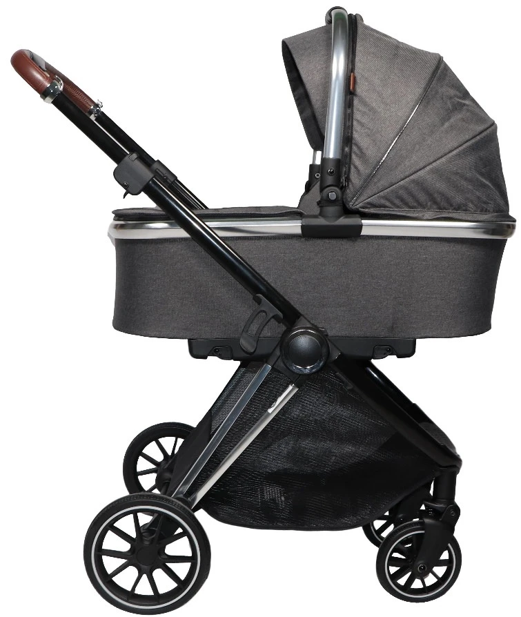 Ding Fenix Grey/Silver 3-in-1 Combi Kinderwagen Incl. Autostoel 12 Ding Fenix Grey/Silver 3-in-1 Combi Kinderwagen Incl. Autostoel - Afbeelding 10