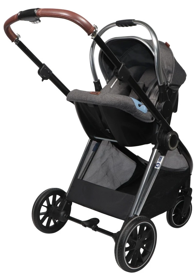 Ding Fenix Grey/Silver 3-in-1 Combi Kinderwagen Incl. Autostoel 15 Ding Fenix Grey/Silver 3-in-1 Combi Kinderwagen Incl. Autostoel - Afbeelding 13