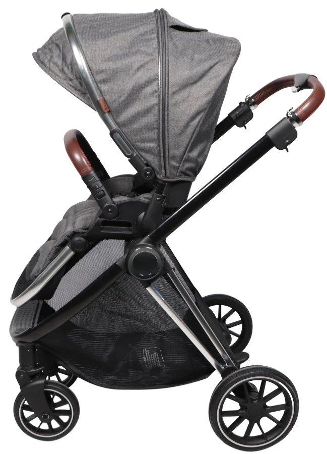 Ding Fenix Grey/Silver 3-in-1 Combi Kinderwagen Incl. Autostoel 10 Ding Fenix Grey/Silver 3-in-1 Combi Kinderwagen Incl. Autostoel - Afbeelding 8
