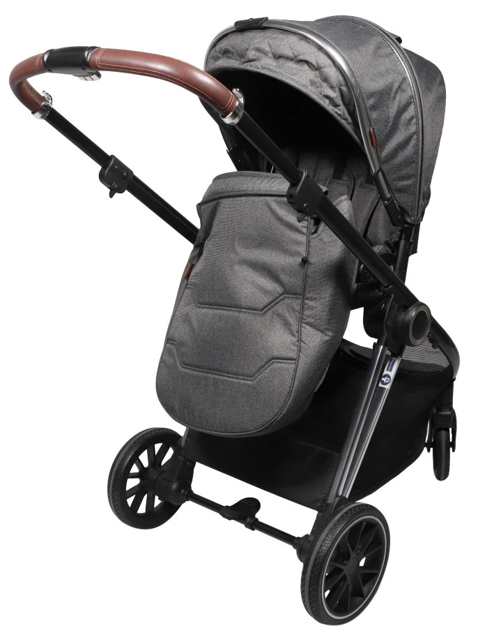 Ding Fenix Grey/Silver 3-in-1 Combi Kinderwagen Incl. Autostoel 11 Ding Fenix Grey/Silver 3-in-1 Combi Kinderwagen Incl. Autostoel - Afbeelding 9
