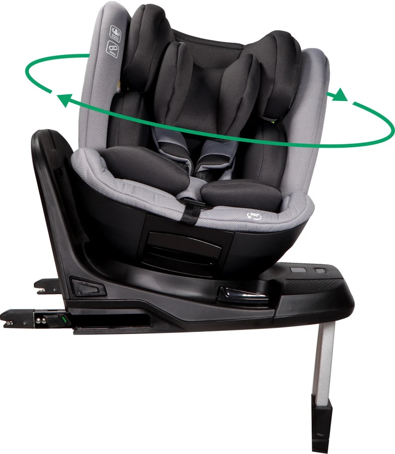Ding Troy Black/Grey 360° I-Size Autostoel 0-36 Kg DI-101923 4 Ding Troy Black/Grey 360° I-Size Autostoel 0-36 Kg DI-101923 - Afbeelding 2