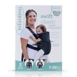 Infantino Swift Classic Grey Draagzak BK-300105 -Baby Kinderwagen Serie Winkel infantino swift classic grey draagzak bk 300105 1