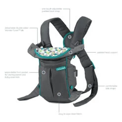 Infantino Swift Classic Grey Draagzak BK-300105 -Baby Kinderwagen Serie Winkel infantino swift classic grey draagzak bk 300105 5