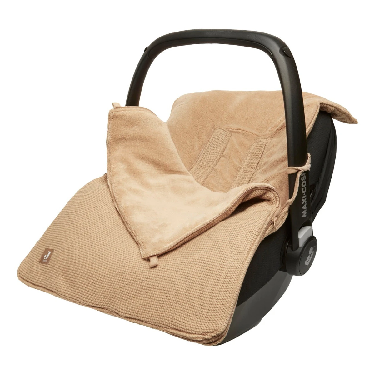 Jollein Basic Knit Biscuit 3/5 Punts 0-9 Maanden Autostoel Voetenzak 025-811-66072