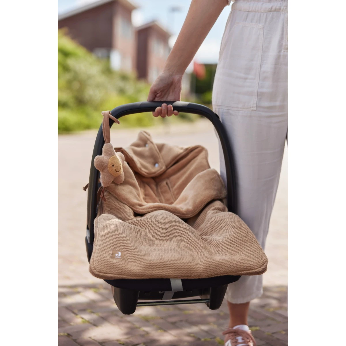 Jollein Basic Knit Biscuit 3/5 Punts 0-9 Maanden Autostoel Voetenzak 025-811-66072 - Afbeelding 6