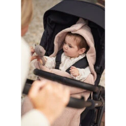 Jollein Grain Knit Wild Rose 3/5 Punts 0-9 Maanden Autostoel Voetenzak 025-811-67065 -Baby Kinderwagen Serie Winkel jollein grain knit wild 0 9 maanden autostoel voetenzak 025 811 67065 1