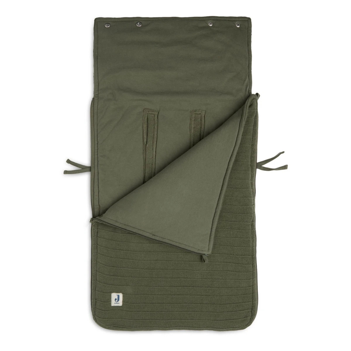 Jollein Pure Knit Leaf Green 3/5 Punts 0-9 Maanden Autostoel Voetenzak 025-811-67010 - Afbeelding 5