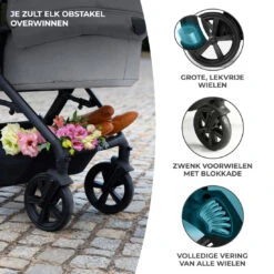 Kinderkraft A-Tour Dark Grey 3-in-1 Kinderwagen Incl. Autostoel KSATOU00DGR3000 -Baby Kinderwagen Serie Winkel kinderkraft a tour dark grey 3 in 1 kinderwagen incl. autostoel ksatou00dgr3000 11