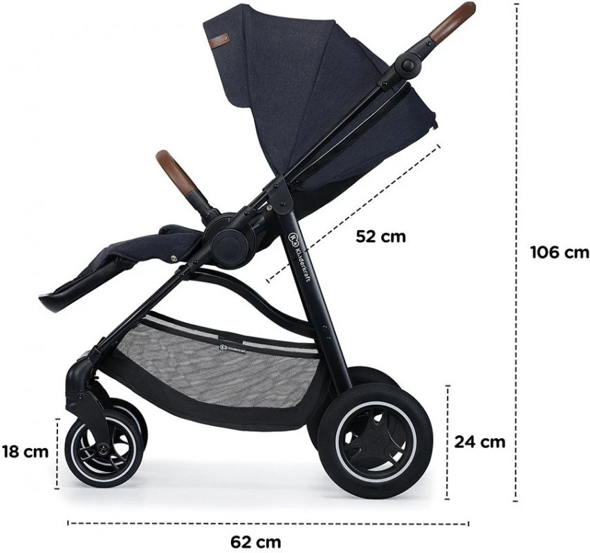 Kinderkraft All Road Ash Grey Wandelwagen KKWALROAGR0000 20 Kinderkraft All Road Ash Grey Wandelwagen KKWALROAGR0000 - Afbeelding 18