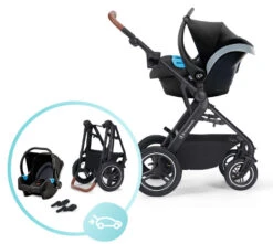 Kinderkraft B-Tour Deep Black 3-in-1 Combi Kinderwagen Incl. Autostoel KSBTOU00BLK3000 -Baby Kinderwagen Serie Winkel kinderkraft b tour 3 in 1 deep black wandelwagen ksbtou00blk3000 13